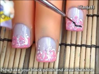 *Glam Girl* Short Nail Art Design Tutorial