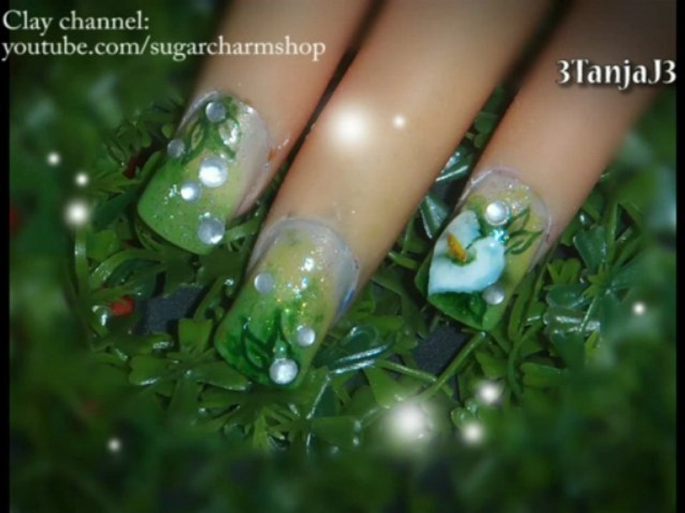 *Calla Lily* Nail Art Design Tutorial