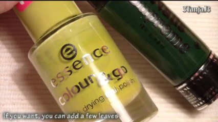 *Orange juice* inspired - easy nail art design