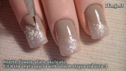 Wedding design #4: Lace inspired nail art
