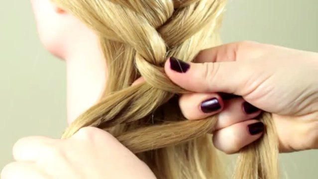 Обычная французская коса. Basic french braid