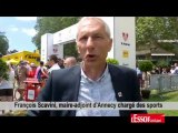 [VIDEO] François Scavini, maire adjoint d'Annecy chargé des sports inaugure le Village du Tour