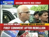 Advani meets Mohan Bhagwat