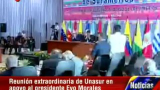 UNASUR: Declaración de Cochabamba en respaldo al presidente Evo Morales