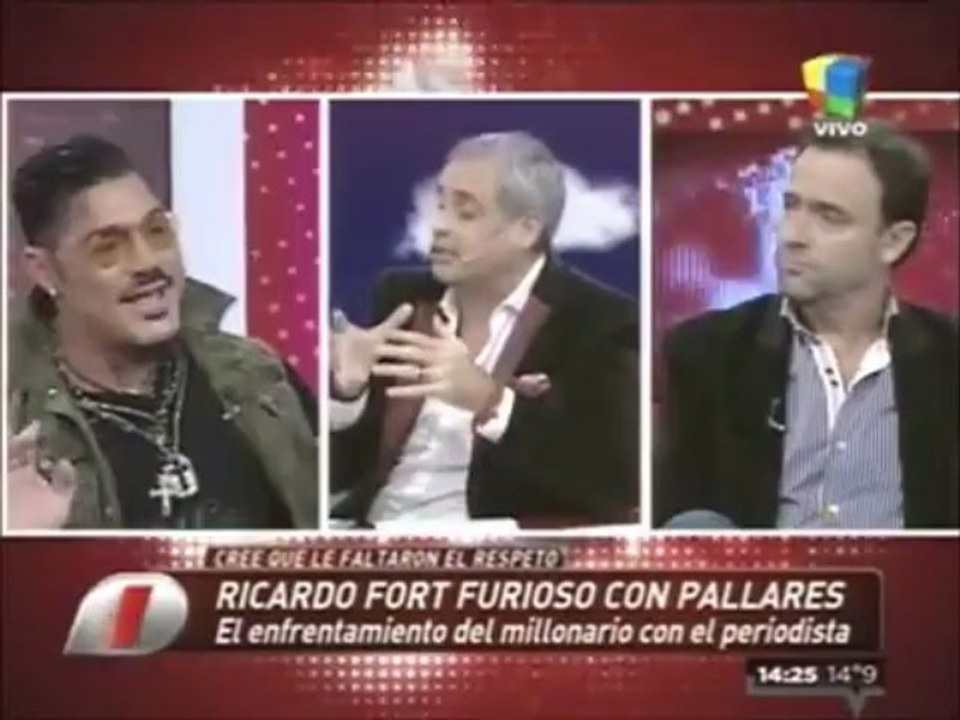 Ricardo Fort y Adrián Pallares, fuerte cruce en Intrusos