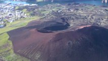 islande vue du ciel: une boucle en ULM d'un jour à partir de Reykjavik au dessus des volcans du centre et des iles Westman