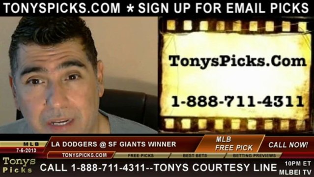 San Francisco Giants vs. LA Dodgers Pick Prediction MLB Odds Preview 7-5-2013