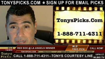 LA Angels vs. Boston Red Sox Pick Prediction MLB Odds Preview 7-5-2013