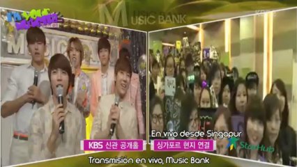 [Español] 130705 INFINITE Music Bank Backstage