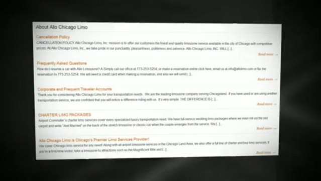 Chicago Limo - Chicago Limo Service - ORD Limo - Limousine Chicago