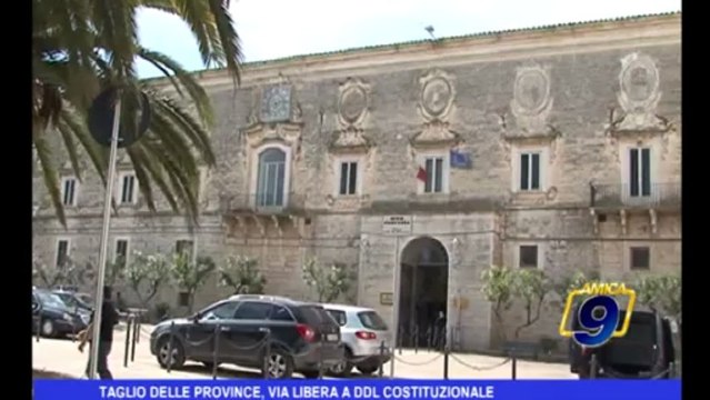 Taglio delle Province, via libera a DDL Costituzionale