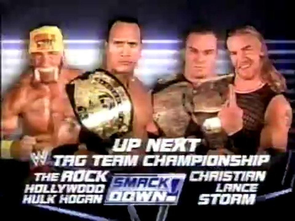Krudt lykke ansvar The Rock & Hulk Hogan vs. Lance Storm & Christian w/Test (WWE Tag Team  Championship) - Video Dailymotion