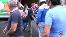 Napoli - I lavoratori dei Cub occupano autostrada -1- (04.07.13)