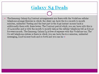 Samsung Galaxy S4 Contract