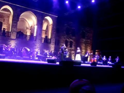 القيصر كاظم الساهر وكريس جر في مهرجان بيت الدين 2013-الحرب انتهت