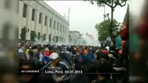 Peru: clashes between protesters and police - no comment