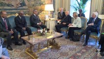 Roma - Napolitano con il Primo Ministro della Libia, Ali Zidan (04.07.13)