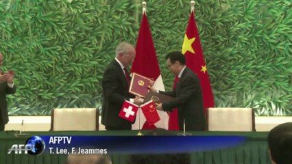 La Chine et la Suisse signent un accord de libre-échange