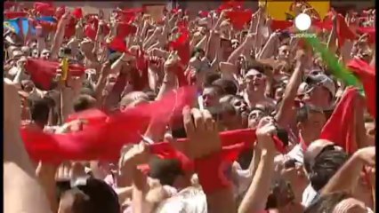 Pamplona, alla Festa irrompe la protesta basca