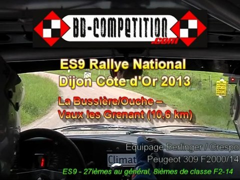 Rallye Dijon Côte d'Or 2013 - ES09