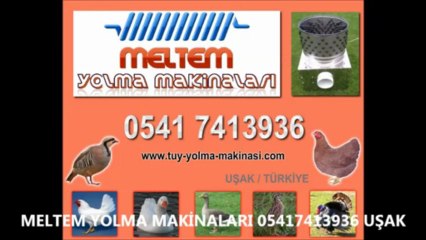 BILDIRCIN TUYU YOLMA MAKİNASI