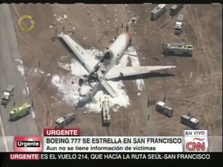Avión realiza aterrizaje forzoso en San Francisco