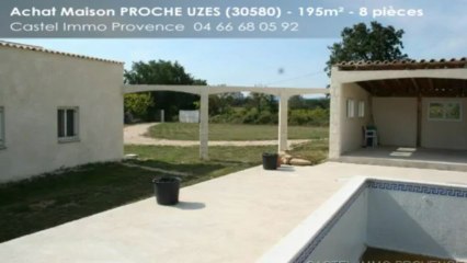A vendre - maison - PROCHE UZES (30580) - 8 pièces - 195m²
