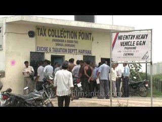Tax collection office at Delhi Gurgaon toll plaza