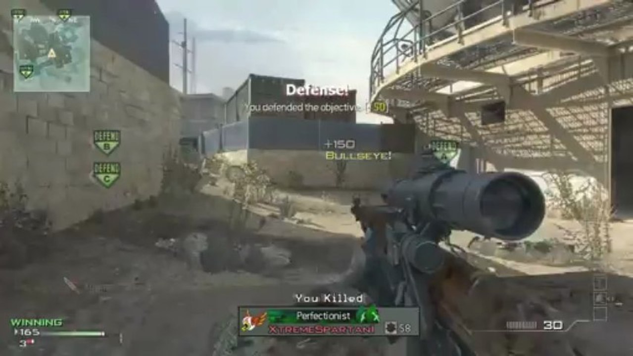 MW3 Dome Domination Throwing Knife Tutorial / Throwing Knife Spots