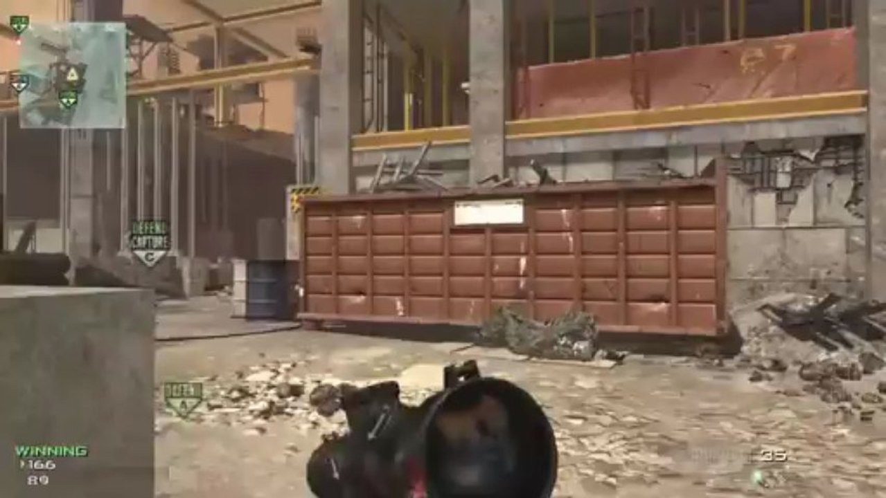 MW3 Hardhat Domination Throwing Knife Tutorial / Throwing Knife Spots