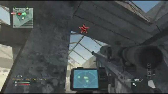 MW3 Dome Spawn Throwing Knife Across Map SND Both Sides