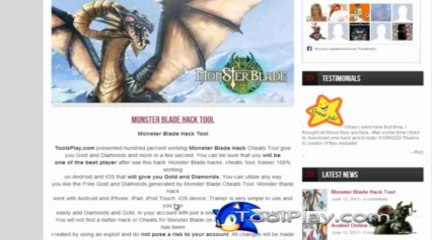 Monster Blade Hack _ Pirater _ Juillet 2013 Update for iosandroid devices