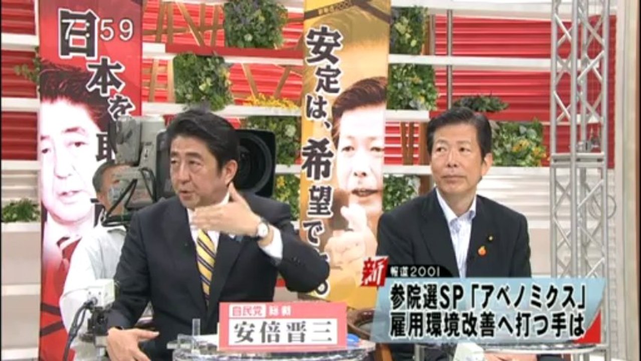 新報道2001 - (20130707) アベノミクスに対する見解の違い《要旨》