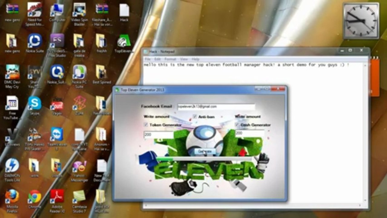 Top Eleven Football Manager Hack 2013 July
