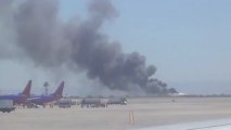 Clip 2 - Airplane on fire at SFO airport