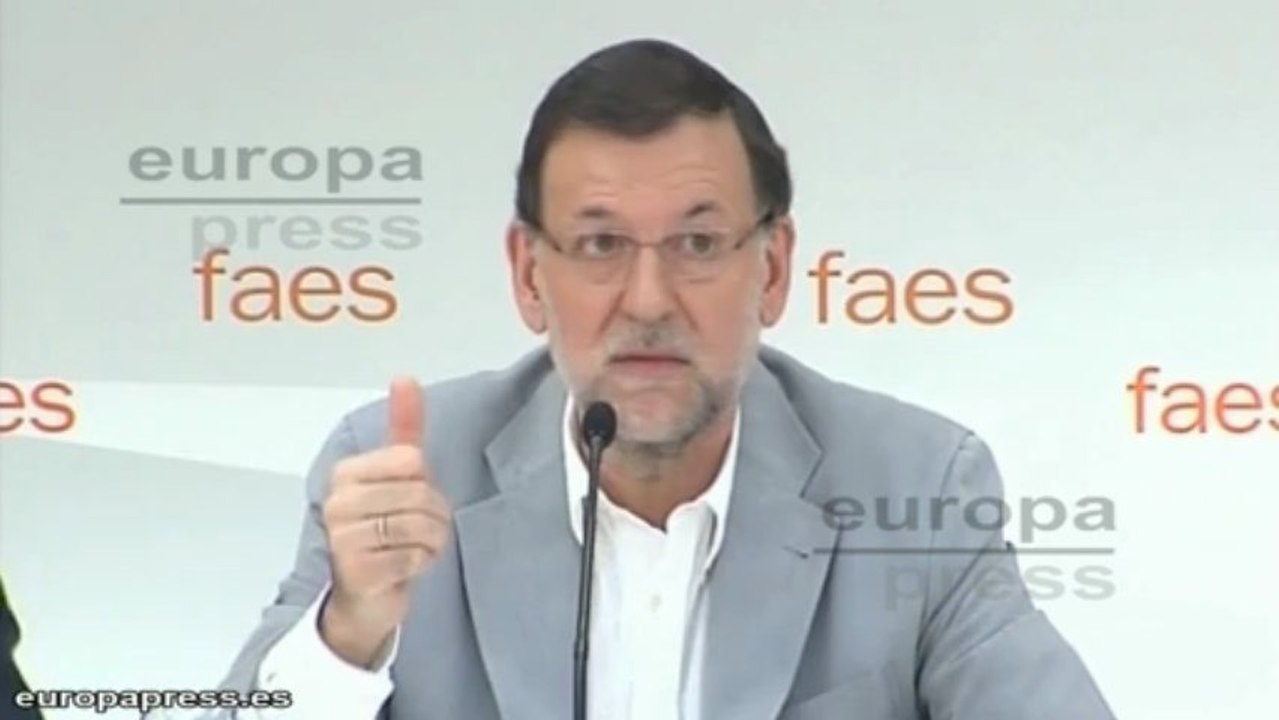 Rajoy:"No estamos ante anuncios para salir del paso"