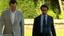 Rajoy defiende ante Aznar el rumbo de su política