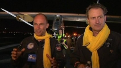 Solar plane ends cross-U.S. journey