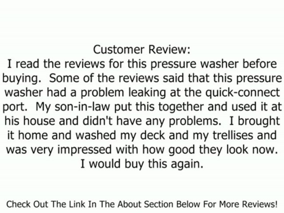 Rockford CPU0207 2,000 PSI 1.6 GPM Electric Pressure Washer Review