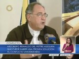 Monseñor Del Pettre cree que puede haber una pronta solución a conflicto universitario