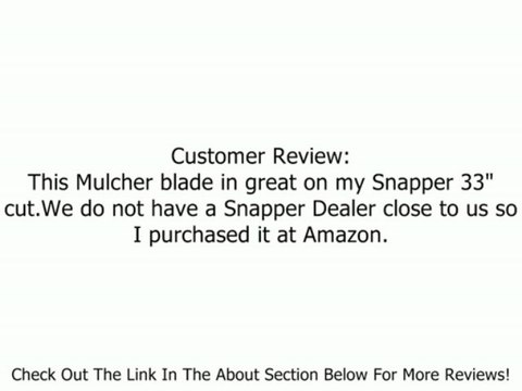 Oregon Gator Mulcher 3-N-1 Lawn Mower Blade For Snapper 32-15/16-Inch 99-933 96-633 Review