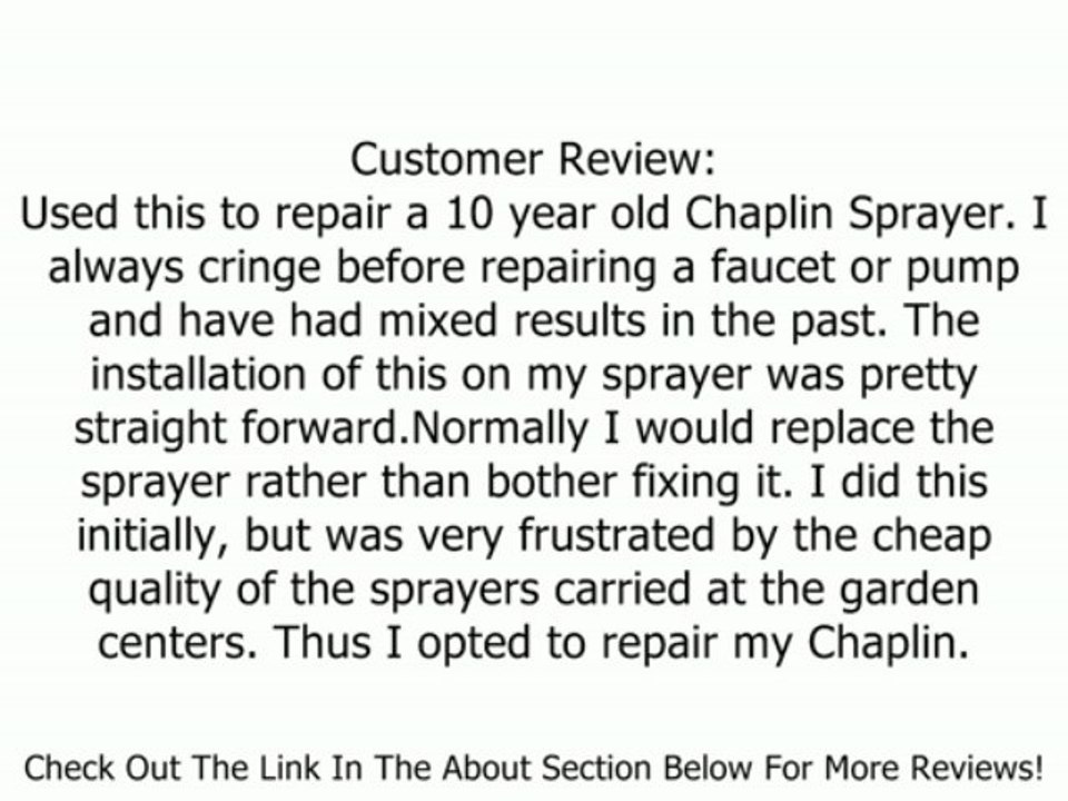 Chapin 6-1925 Sprayer Repair Kit Review