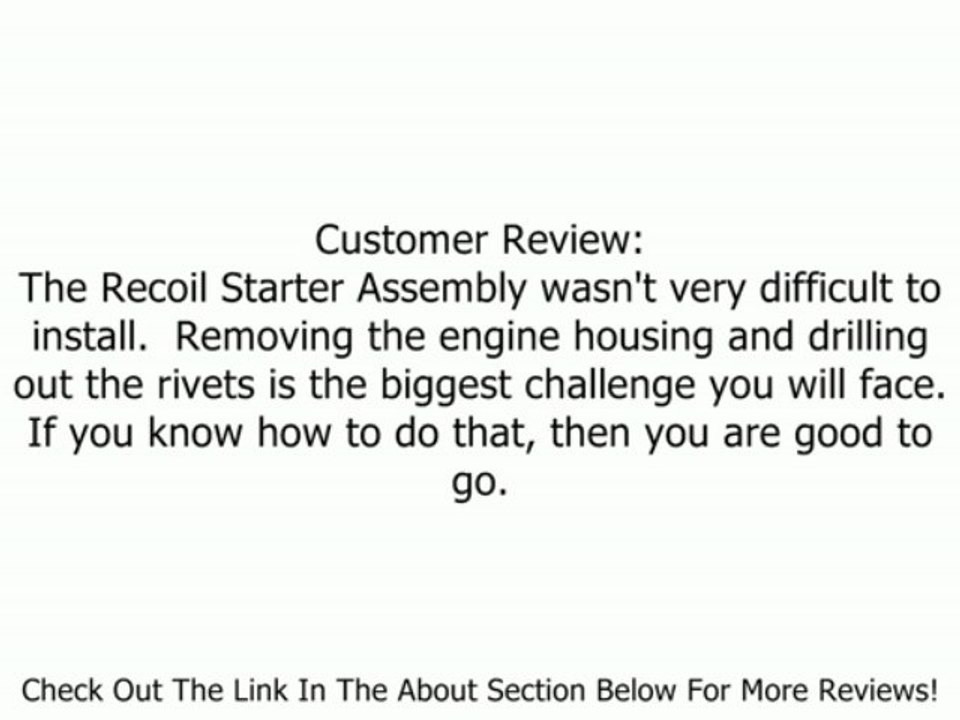 RECOIL STARTER ASSEMBLY For BRIGGS and Stratton/497830 Review