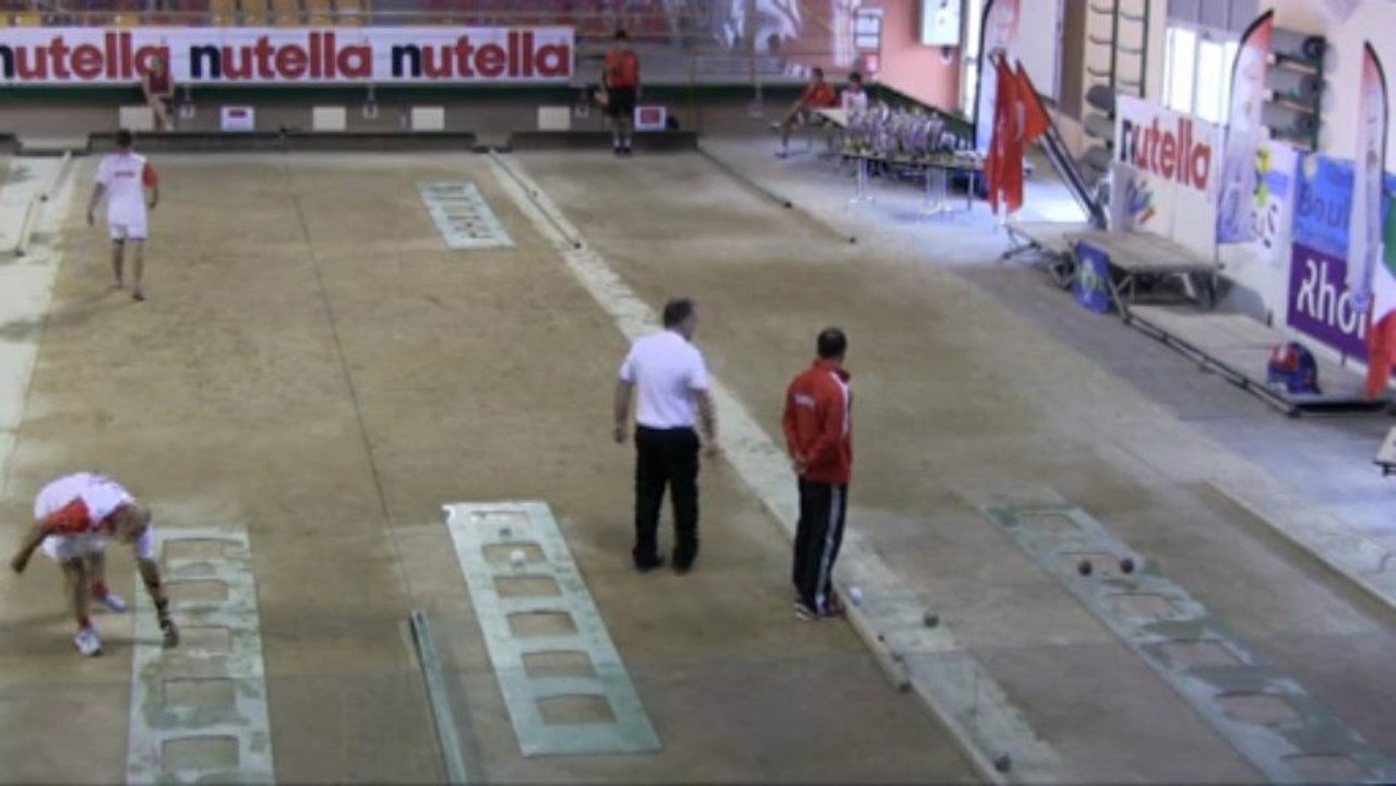 Finale précision U18 en HD, Tournoi International Jeannot Védrine, Sport-Boules, Saint-Vulbas 2013