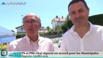 [PAU]PS et PRG signent un accord pour les Municipales (6 juillet 2013)