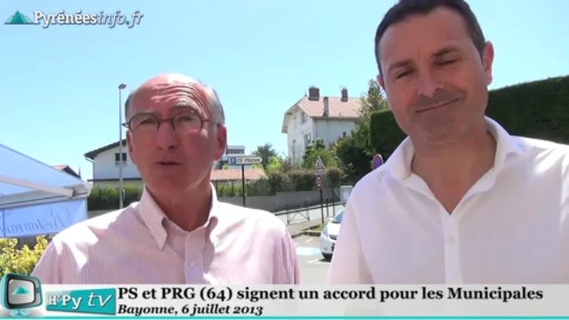 [PAU]PS et PRG signent un accord pour les Municipales (6 juillet 2013)