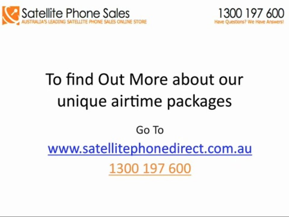 Airtime Contracts Explained For Your Iridium Satphone In Australia