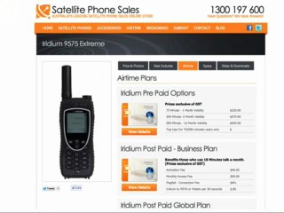 Who In Australia Sells Iridium 9575 Satellite Phones With A Pre Paid Sim Card
