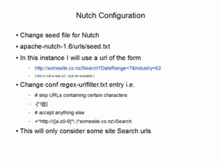 Web Scraping  Using Nutch and Solr 2/3