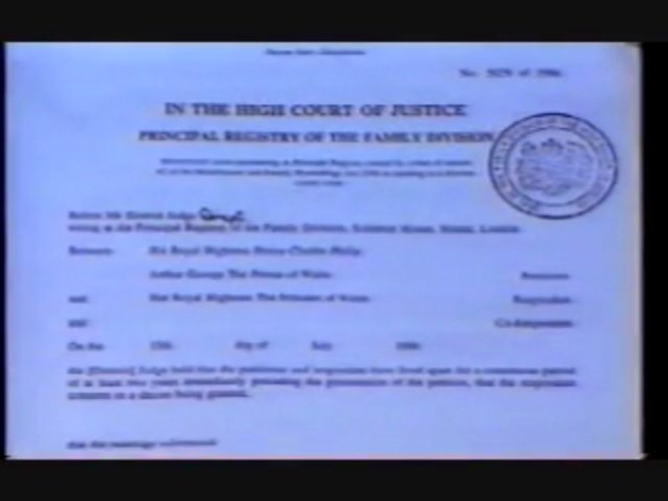 Diana's Divorce Settlement